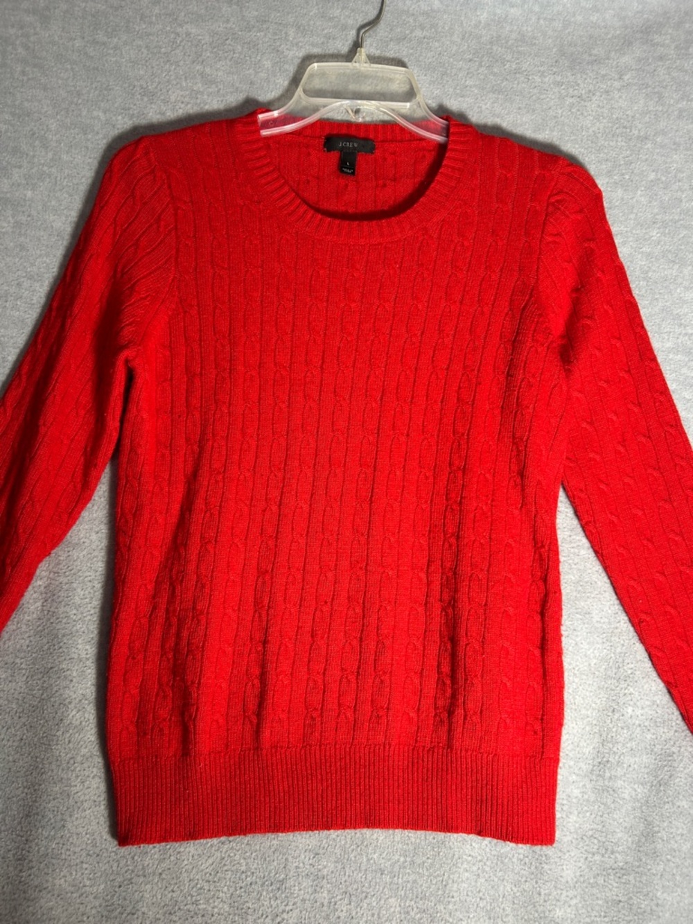 J CREW Old Money Tennis Preppy Cable Knit  Old School Classic Wool Blend Sweater